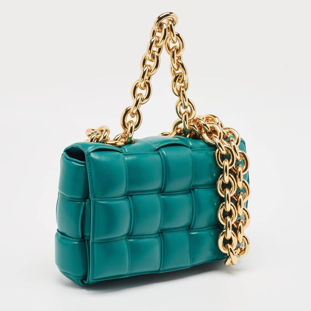 Green Leather Bottega Veneta Handbag