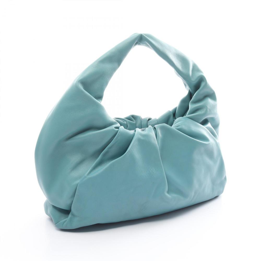 Green Leather Bottega Veneta Pouches