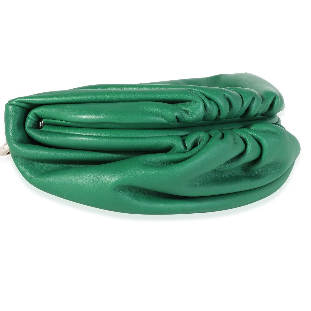 Green Leather Bottega Veneta Pouches