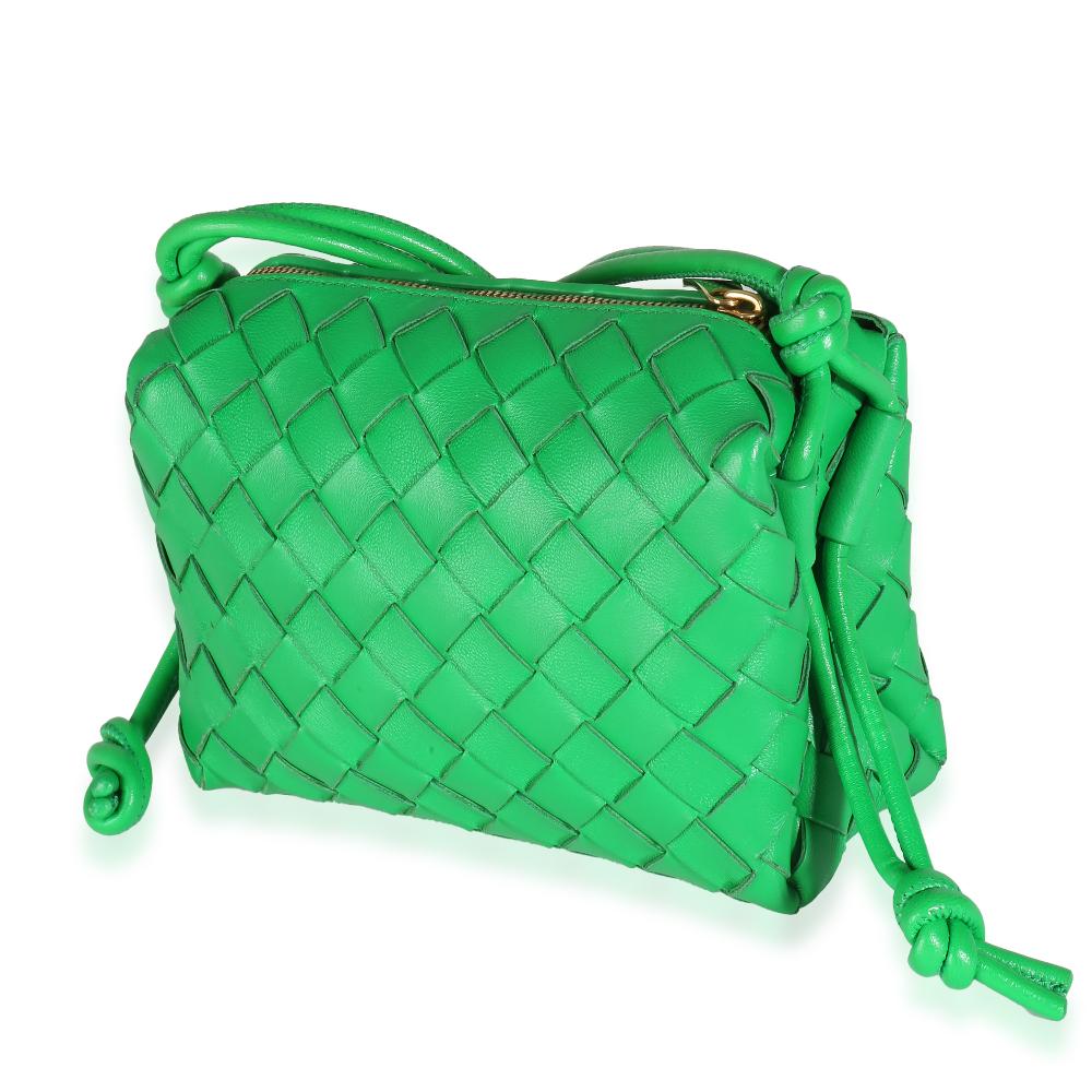 Green Leather Bottega Veneta Crossbody Bag