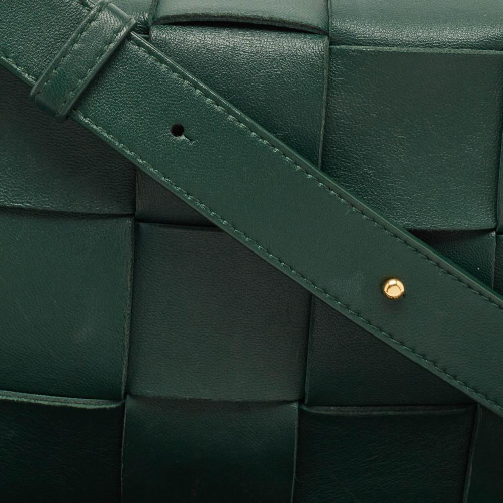 Green Leather Bottega Veneta Crossbody Bag