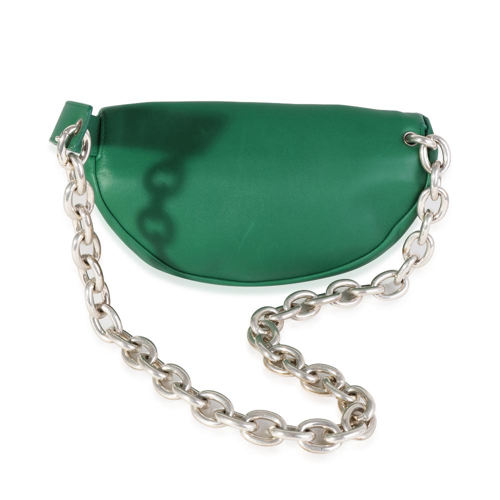 Green Leather Bottega Veneta Pouches