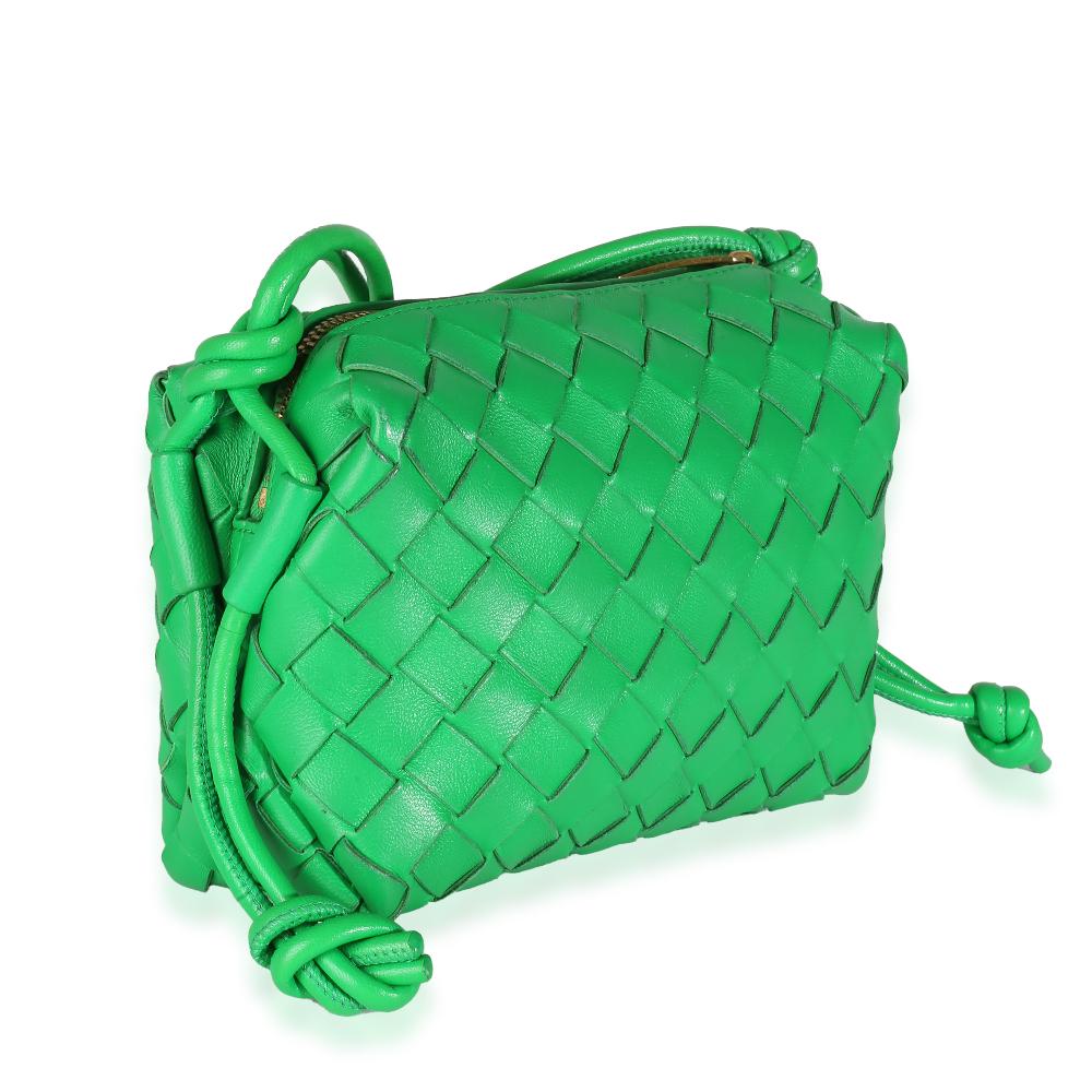 Green Leather Bottega Veneta Crossbody Bag