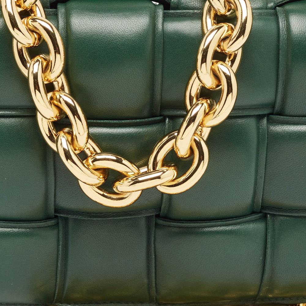 Green Leather Bottega Veneta Crossbody Bag