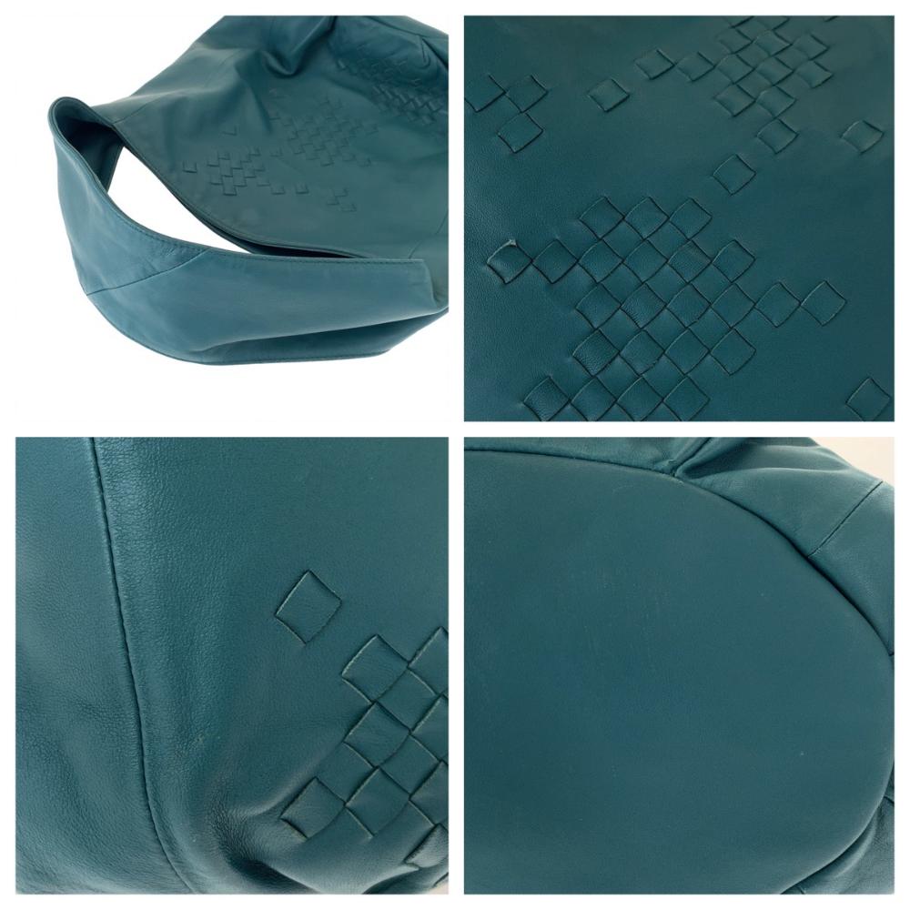 Green Leather Bottega Veneta Shoulder Bag