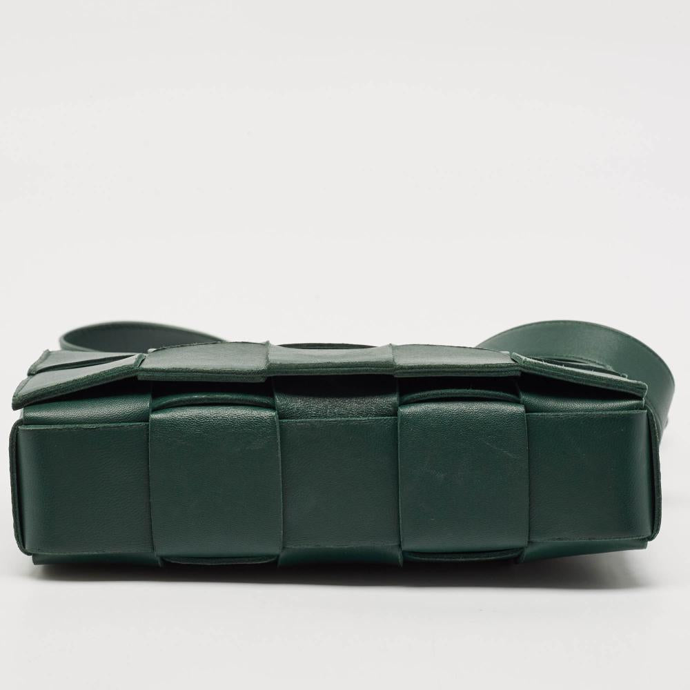 Green Leather Bottega Veneta Crossbody Bag