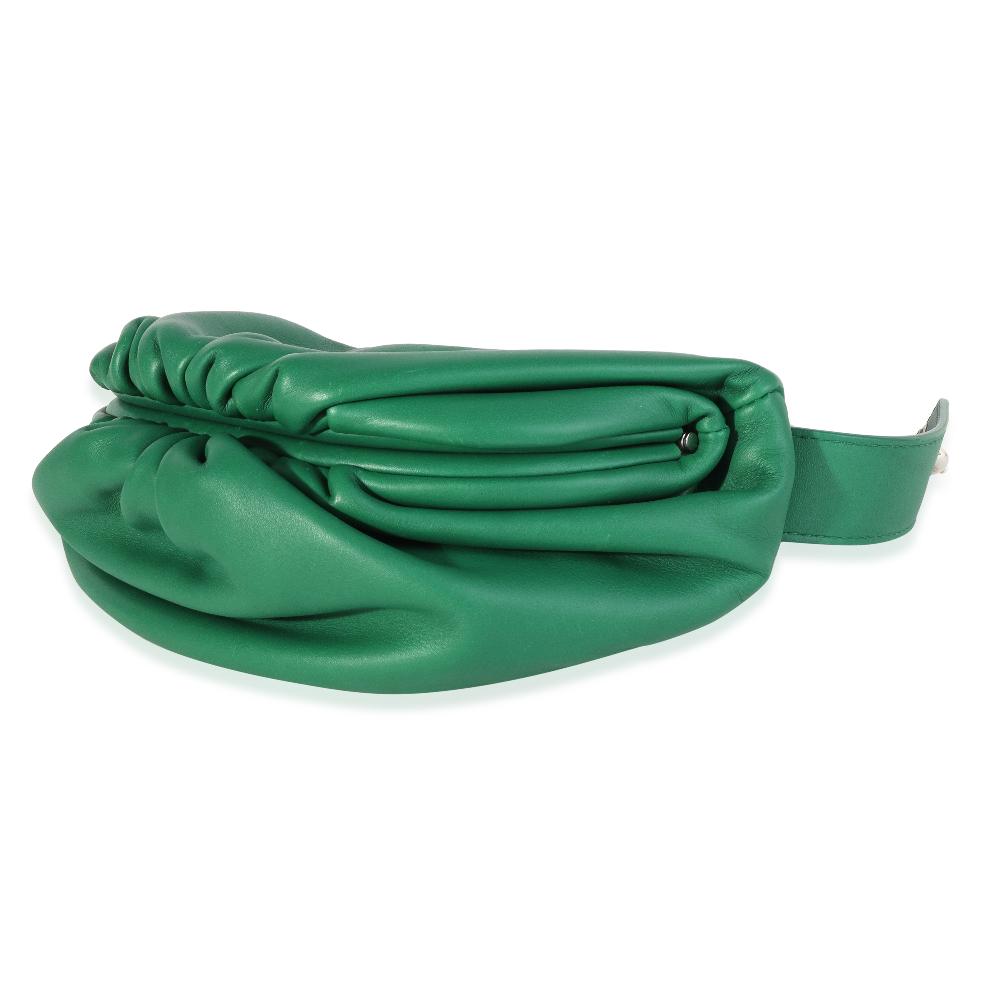 Green Leather Bottega Veneta Pouches