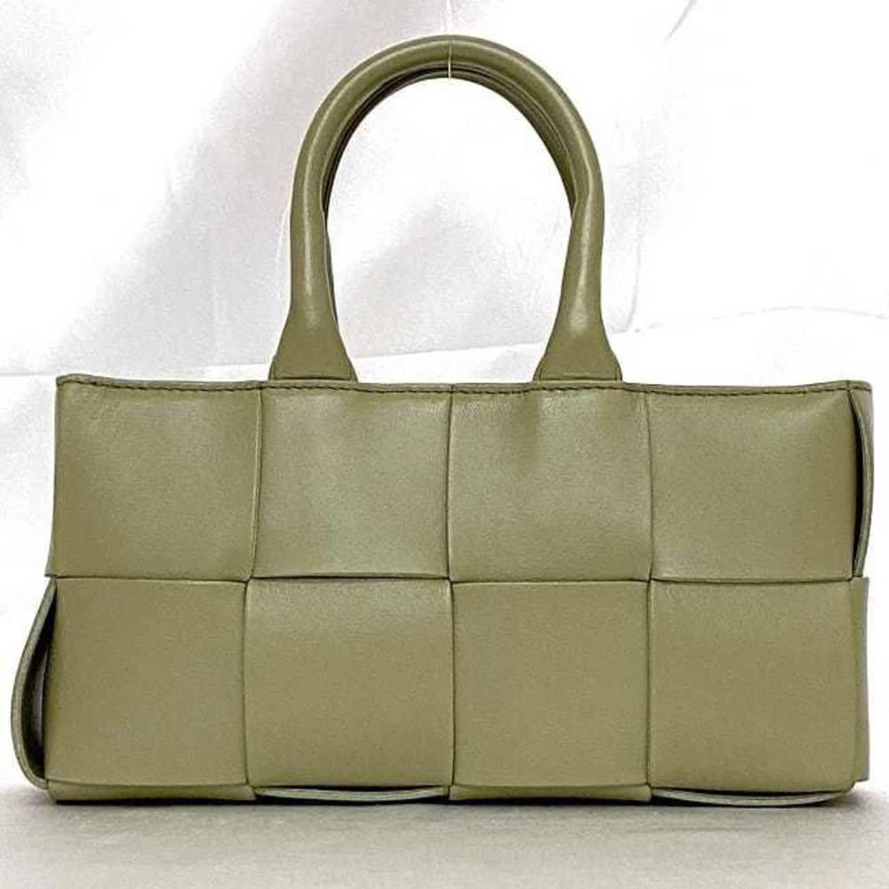 Green Leather Bottega Veneta Handbag