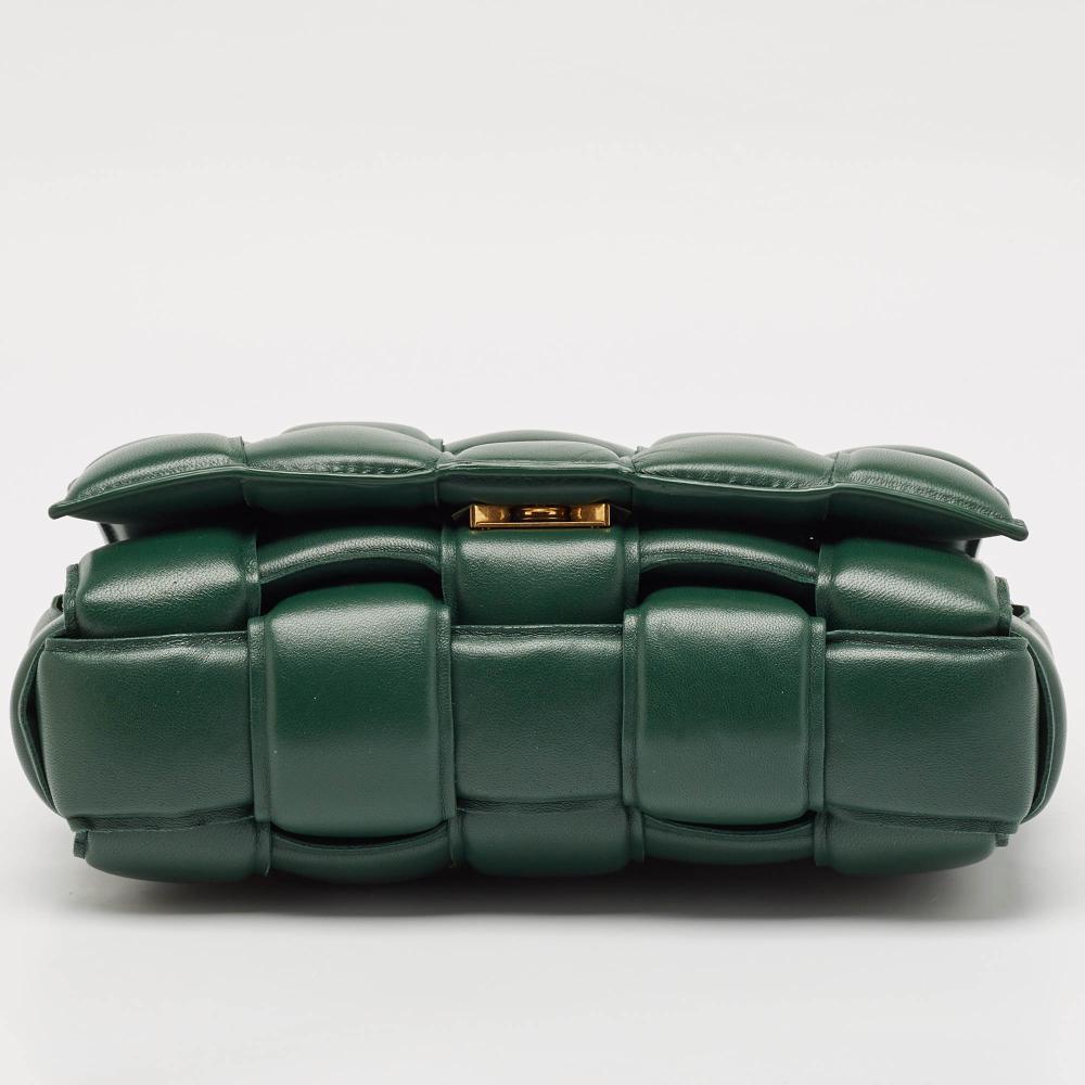 Green Leather Bottega Veneta Crossbody Bag