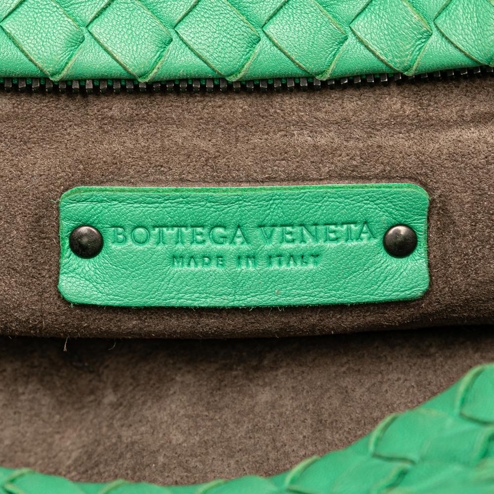 Green Leather Bottega Veneta Crossbody Bag