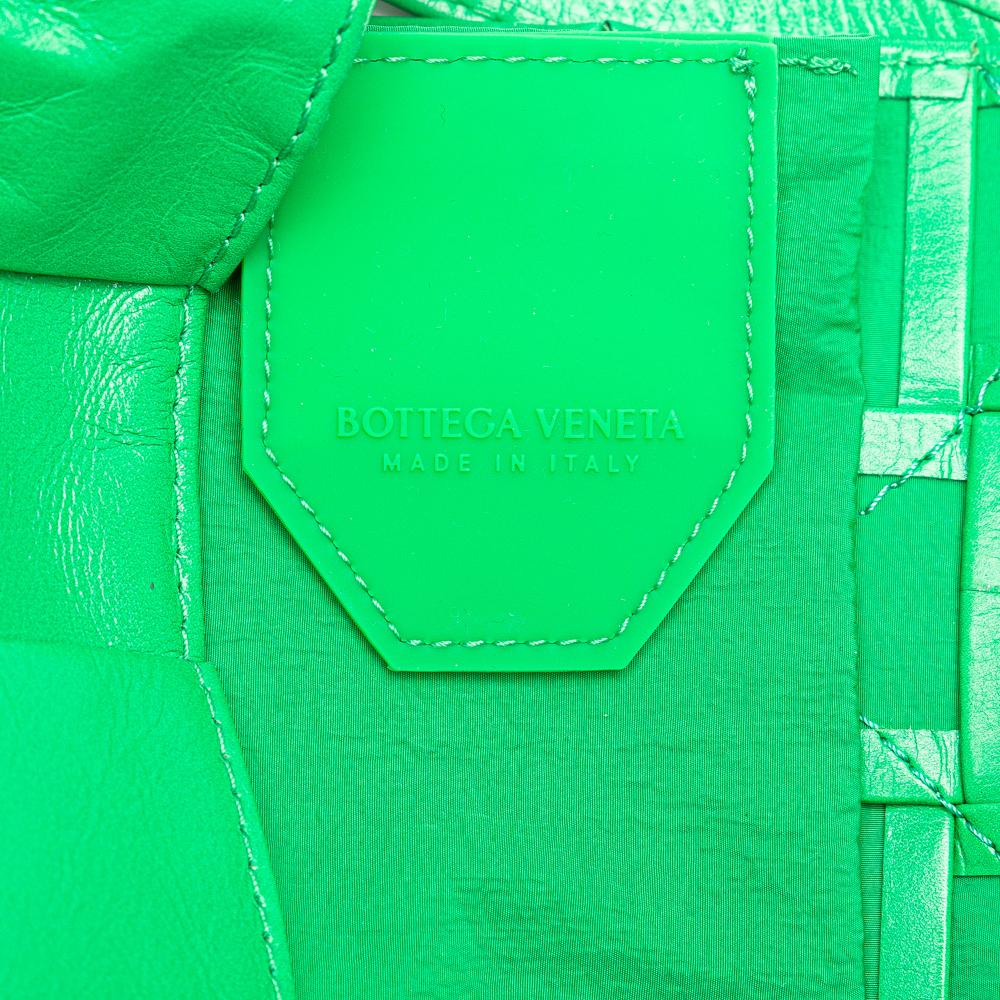 Green Leather Bottega Veneta Cassette Bag