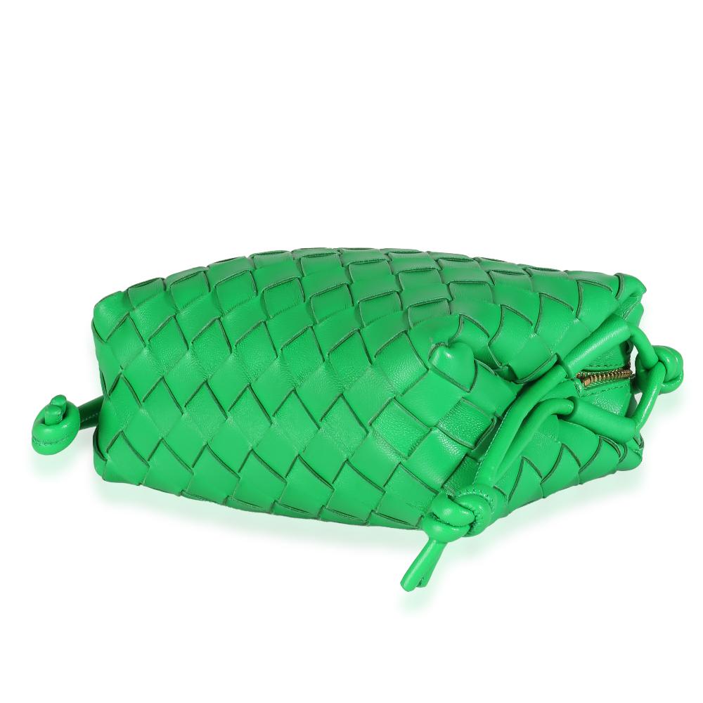 Green Leather Bottega Veneta Crossbody Bag