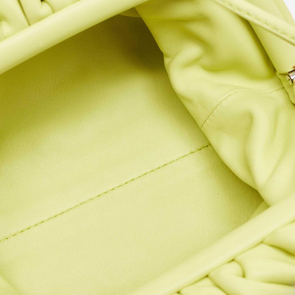 Green Leather Bottega Veneta Pouches