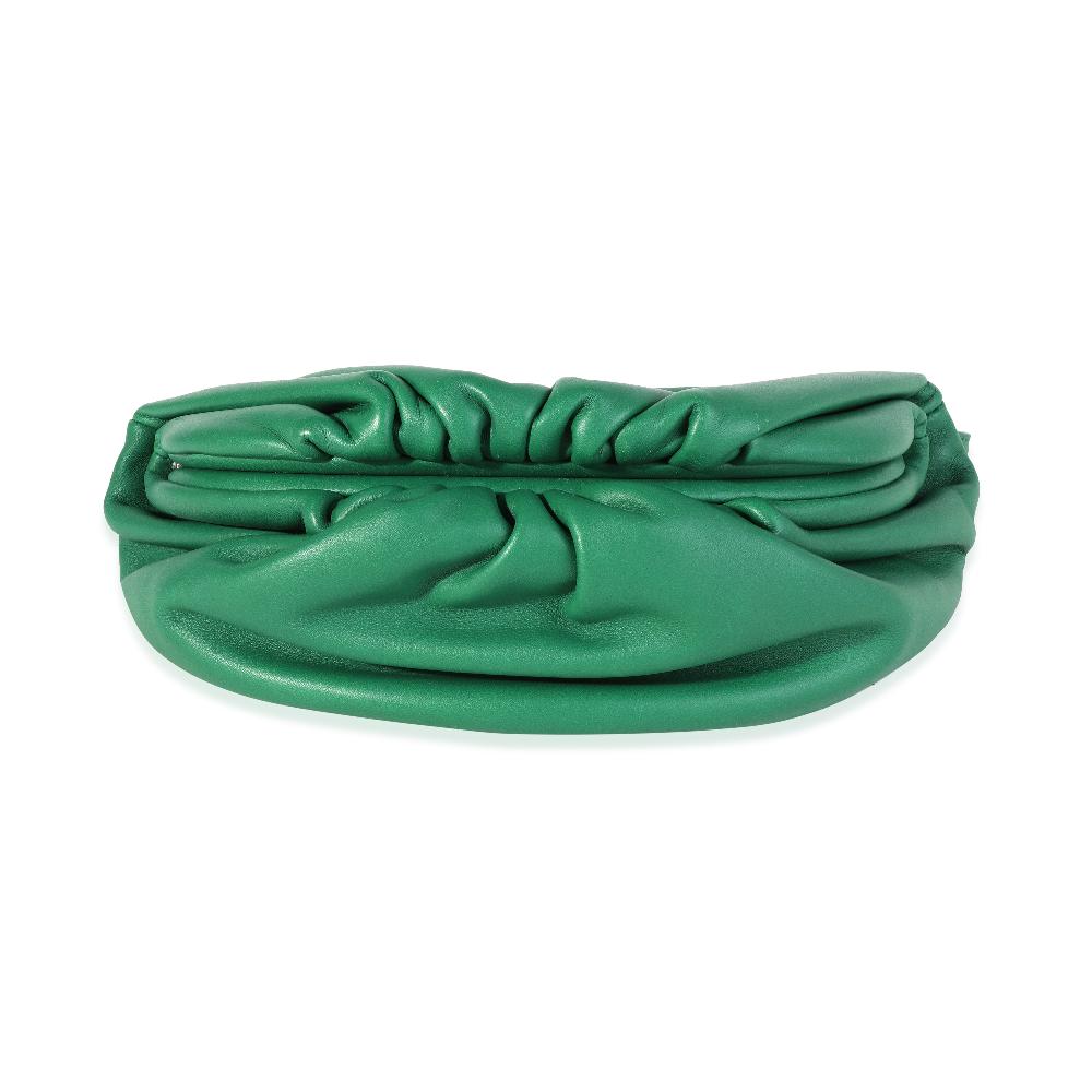 Green Leather Bottega Veneta Pouches