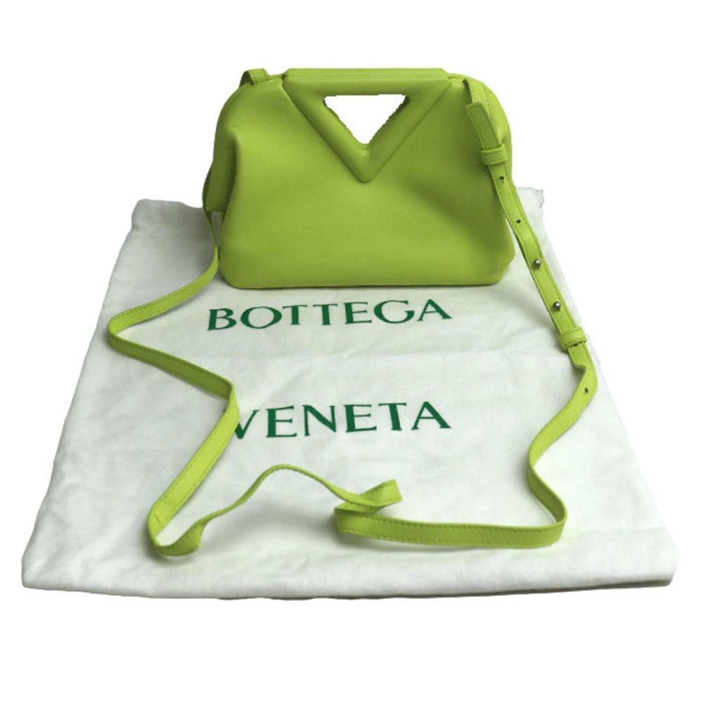 Green Leather Bottega Veneta Shoulder Bag