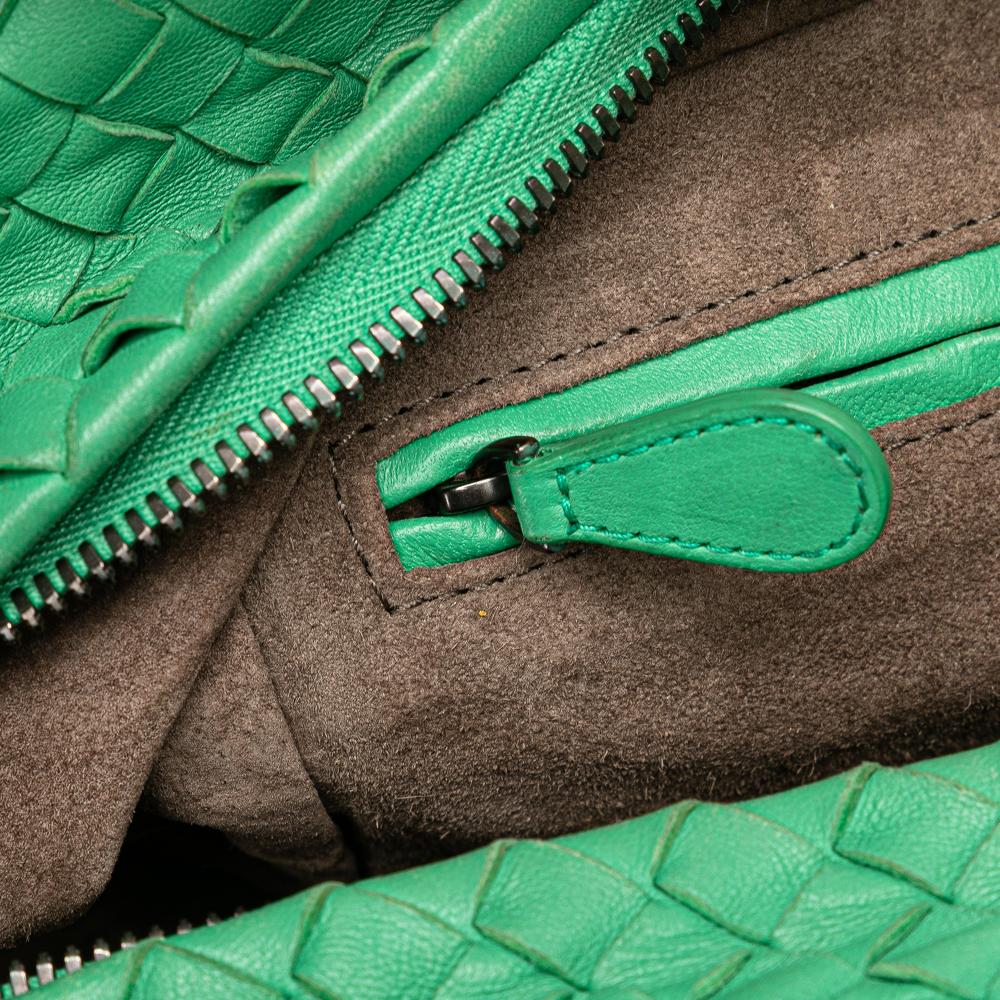 Green Leather Bottega Veneta Crossbody Bag