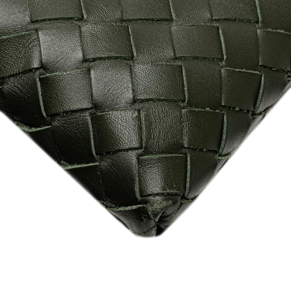 Green Leather Bottega Veneta Crossbody Bag