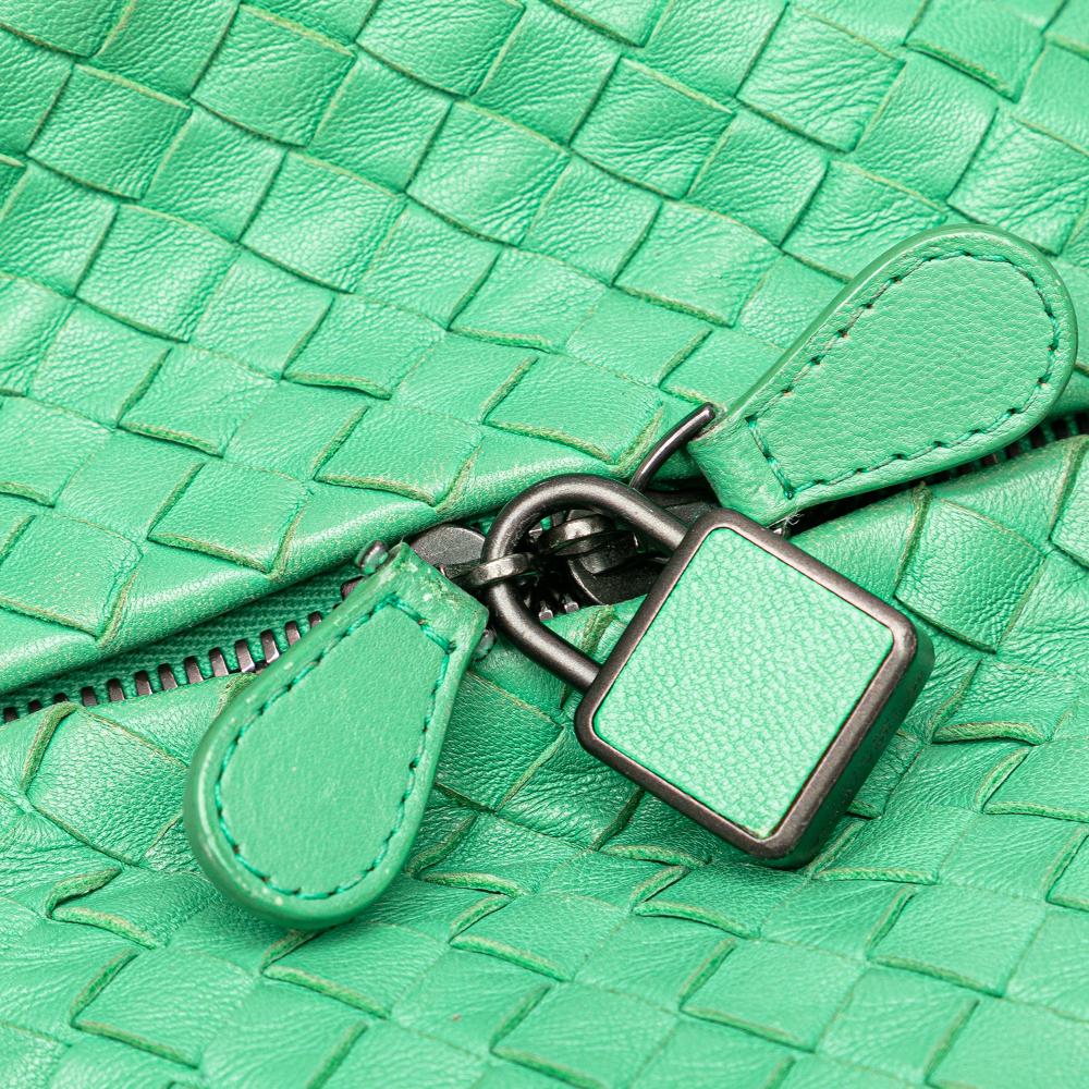 Green Leather Bottega Veneta Crossbody Bag