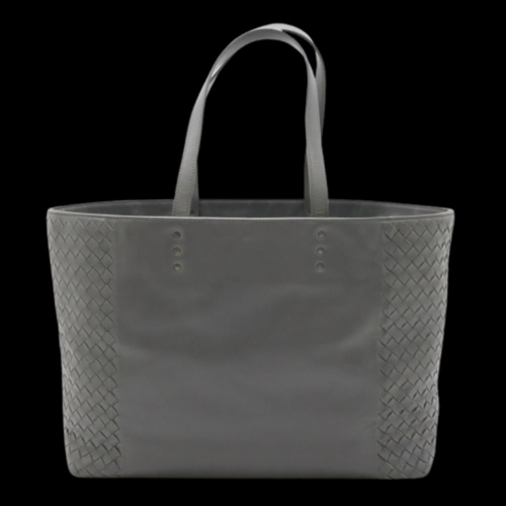 Grey Leather Bottega Veneta Shoulder Bag