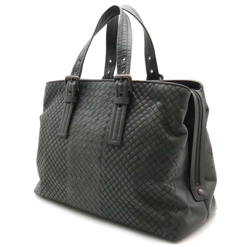 Grey Leather Bottega Veneta Tote