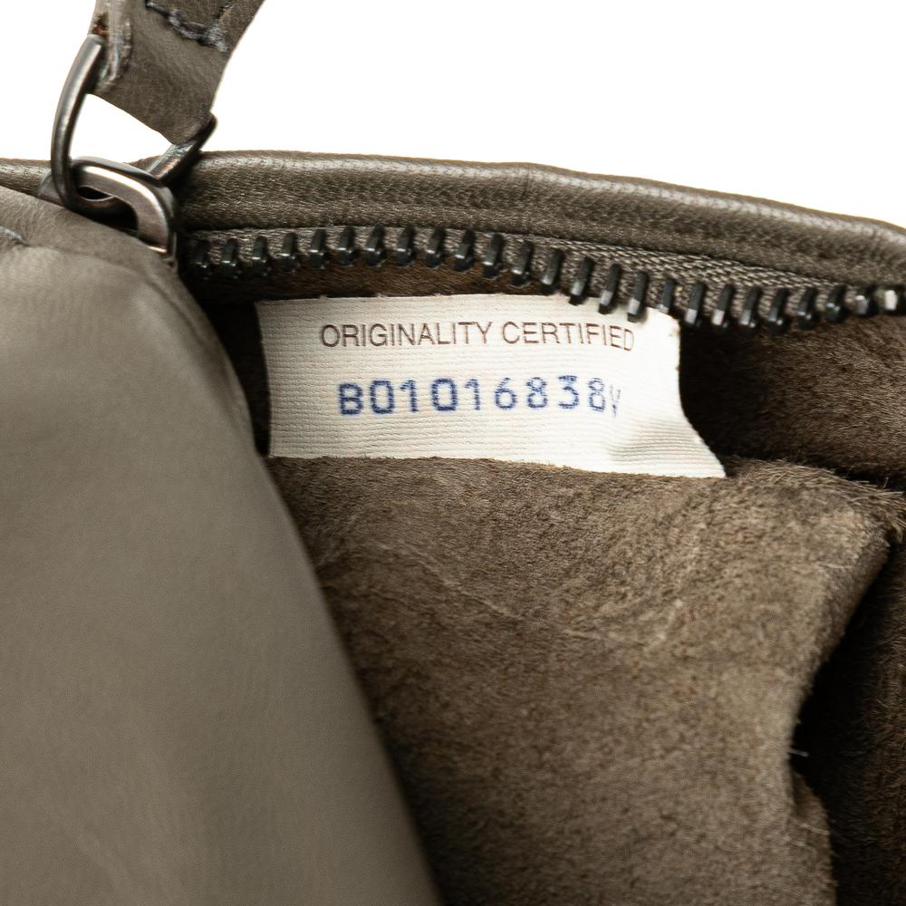 Grey Leather Bottega Veneta Tote