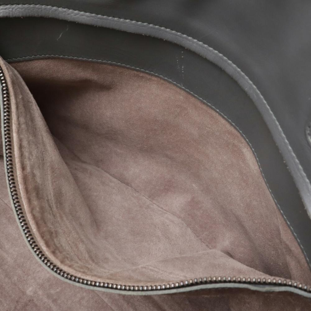 Grey Leather Bottega Veneta Shoulder Bag