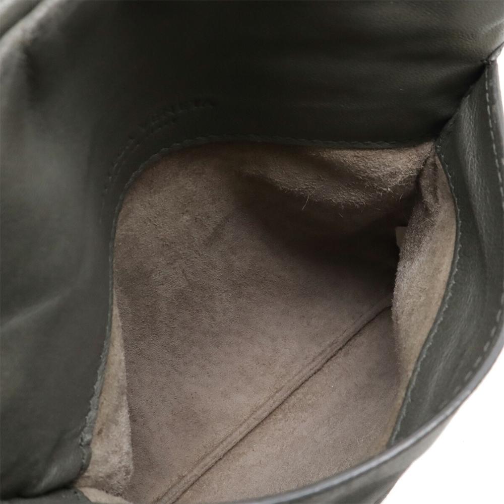 Grey Leather Bottega Veneta Shoulder Bag
