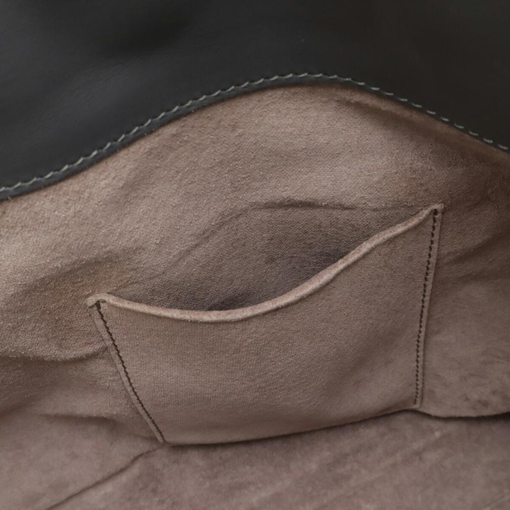 Grey Leather Bottega Veneta Shoulder Bag