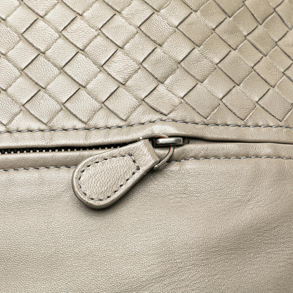 Grey Leather Bottega Veneta Tote