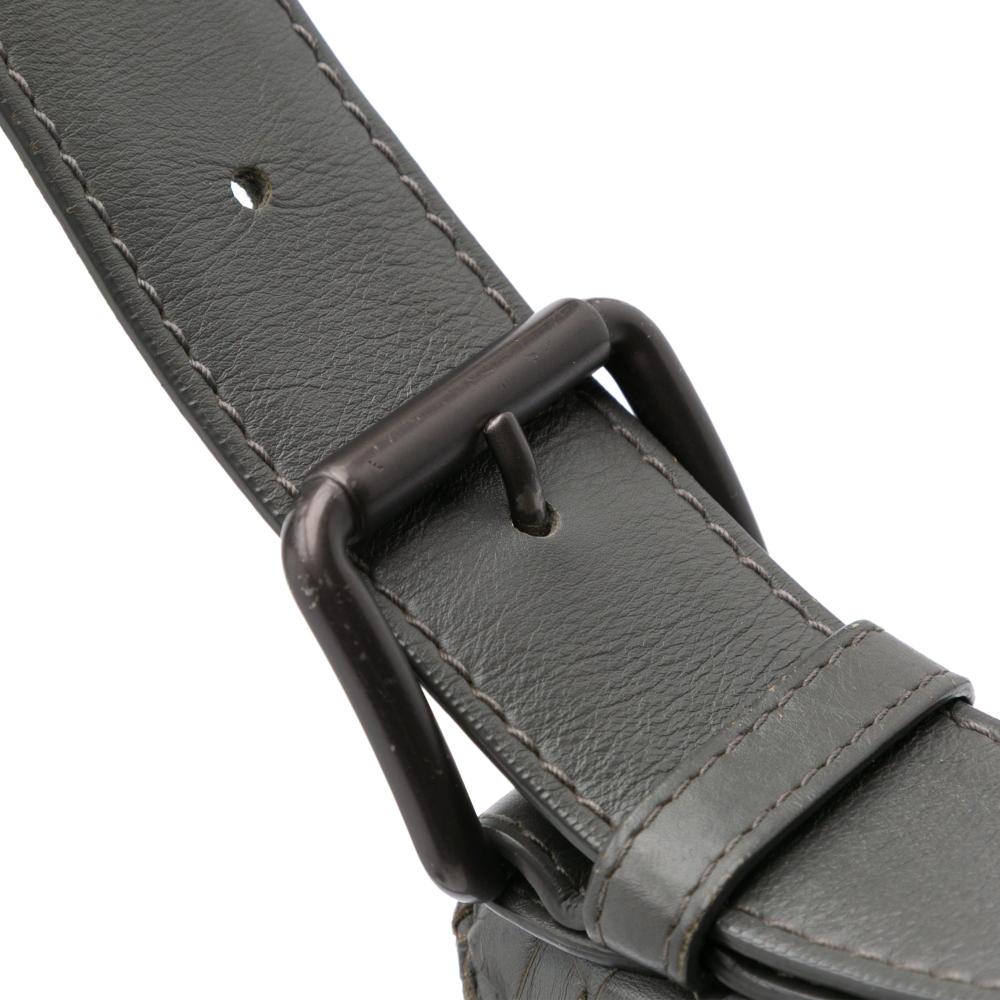 Grey Leather Bottega Veneta Crossbody Bag