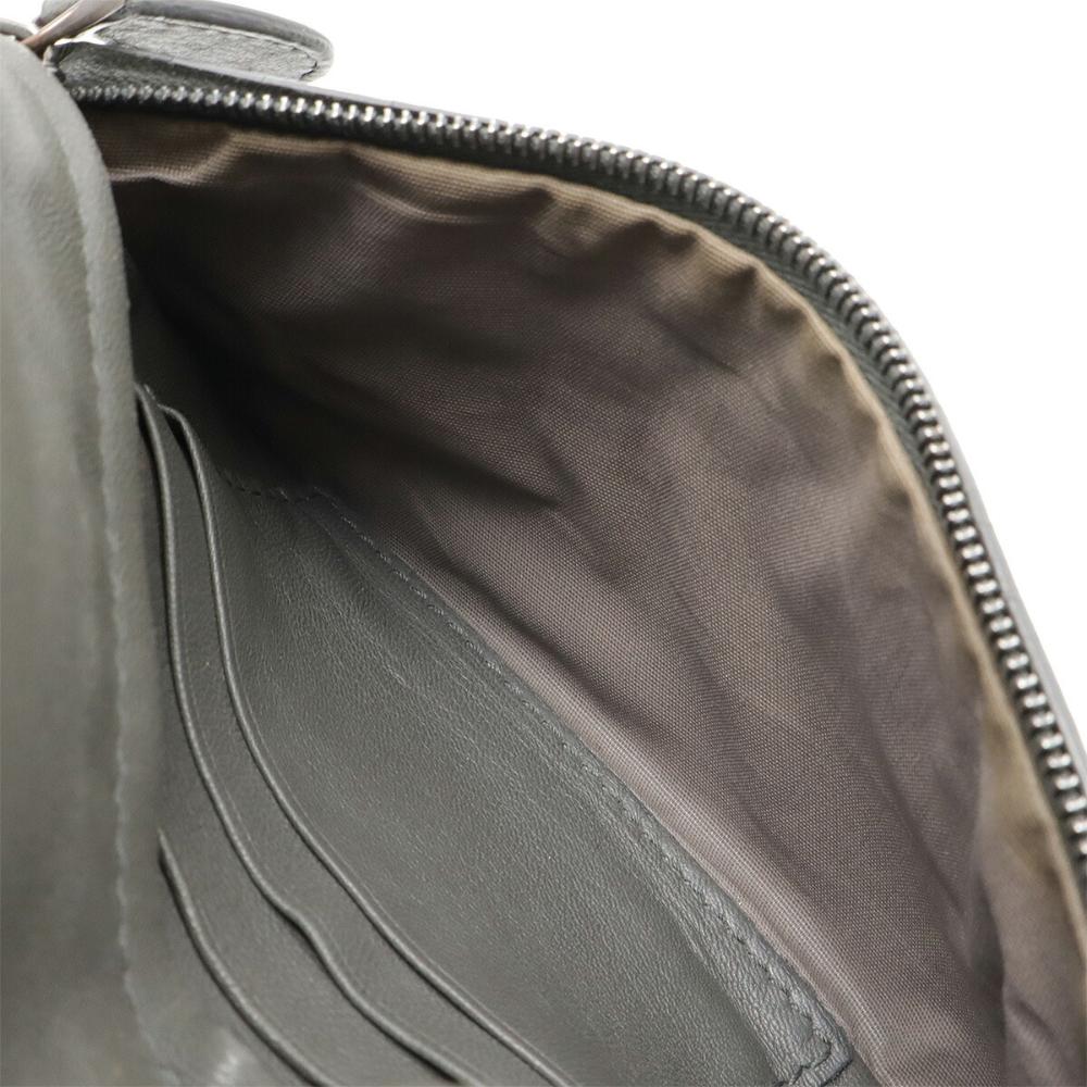 Grey Leather Bottega Veneta Shoulder Bag
