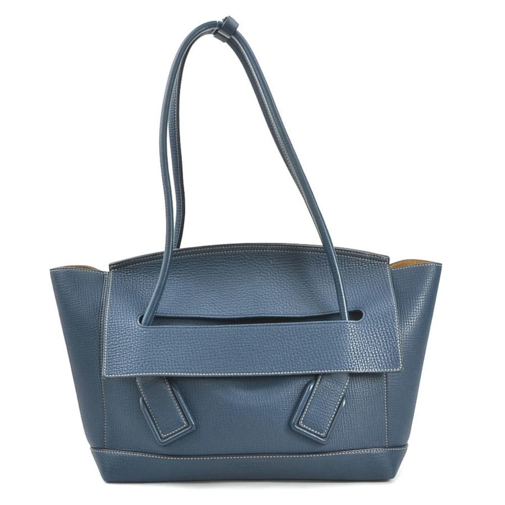 Navy Leather Bottega Veneta Tote