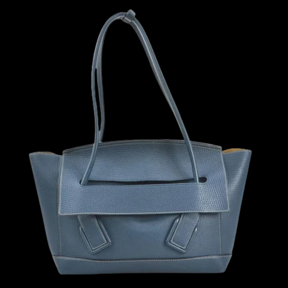 Navy Leather Bottega Veneta Shoulder Bag