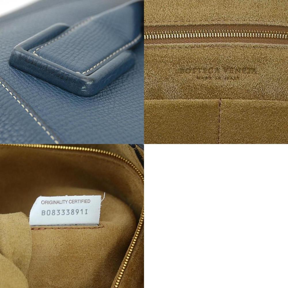 Navy Leather Bottega Veneta Tote