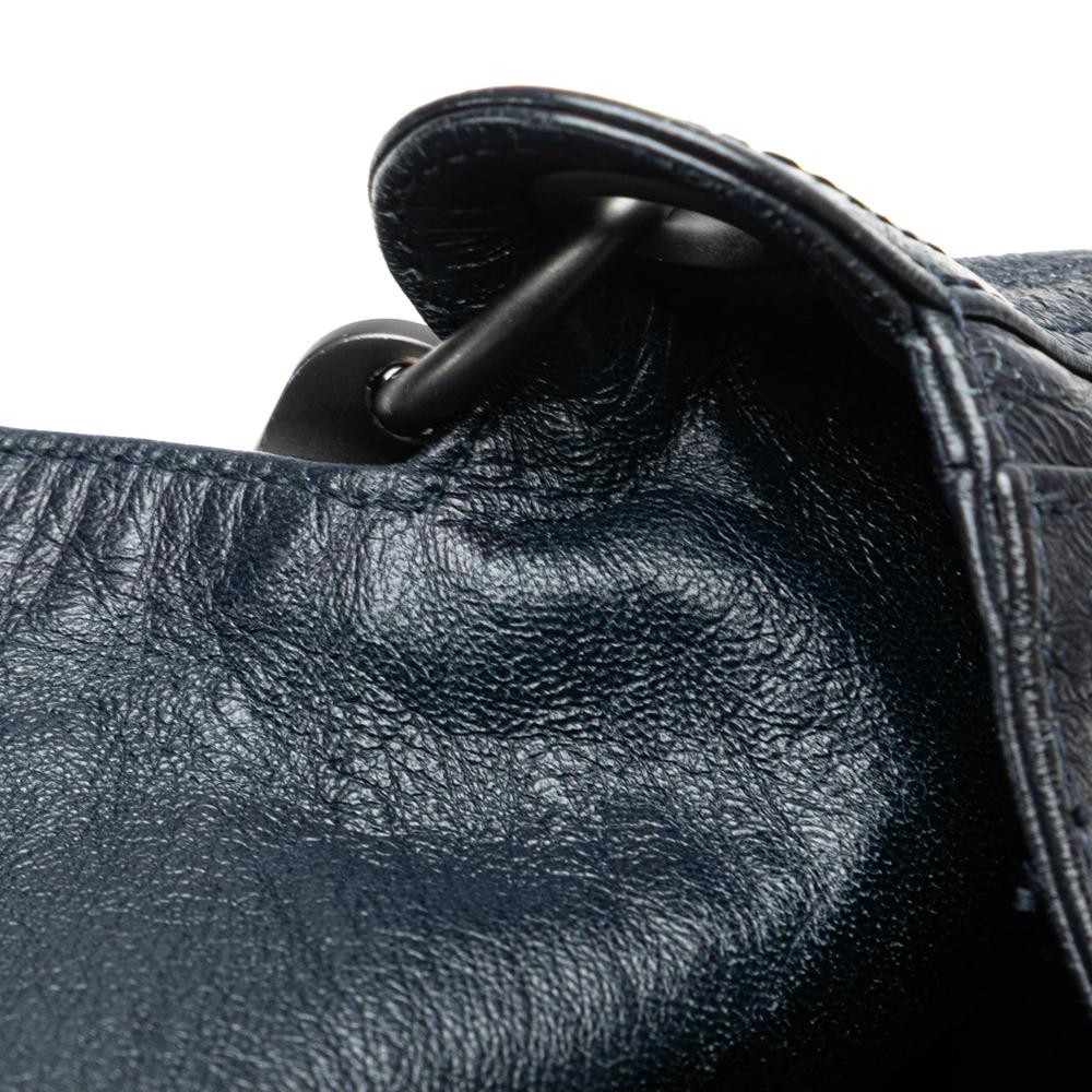 Navy Leather Bottega Veneta Handbag