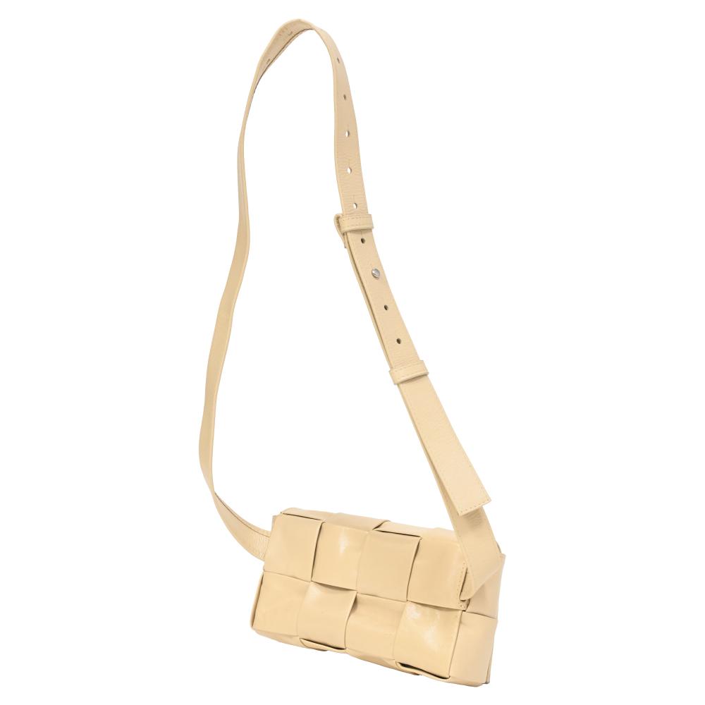 Nude Leather Bottega Veneta Shoulder Bag