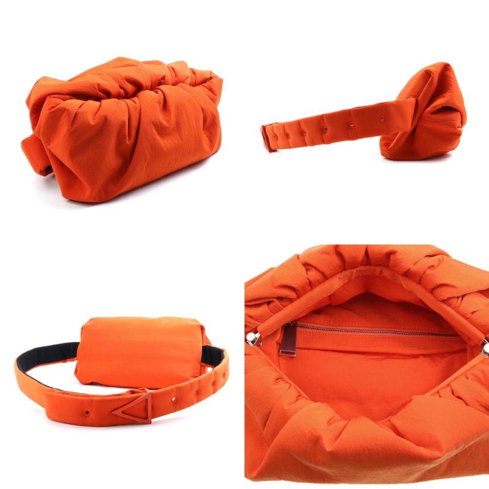 Orange Fabric Bottega Veneta Pouches