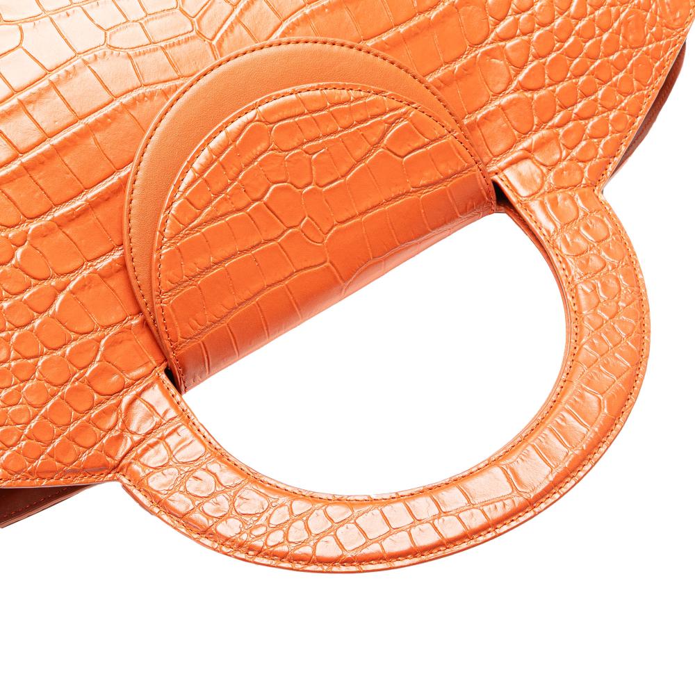 Orange Leather Bottega Veneta Tote