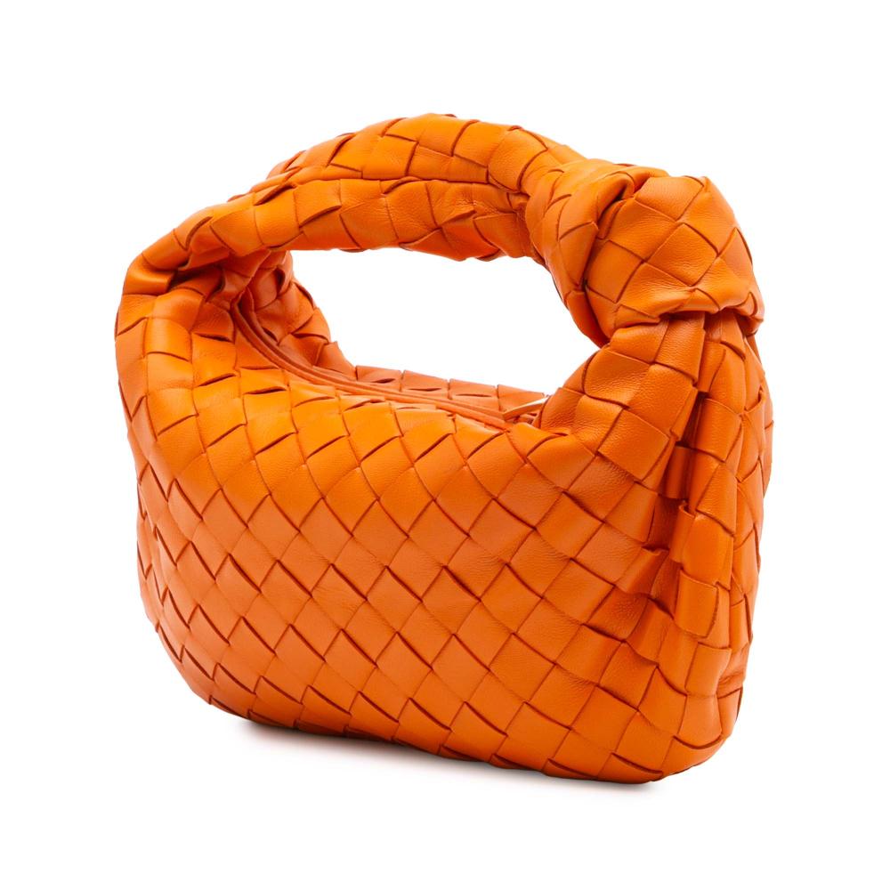 Orange Leather Bottega Veneta Mini Jodie