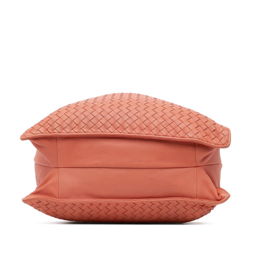 Orange Leather Bottega Veneta Crossbody Bag