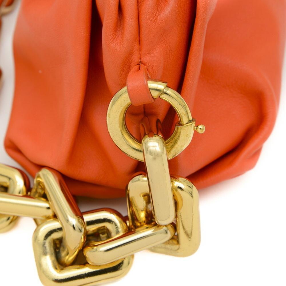 Orange Leather Bottega Veneta Pouches
