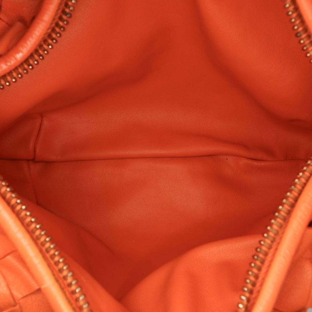 Orange Leather Bottega Veneta Mini Jodie