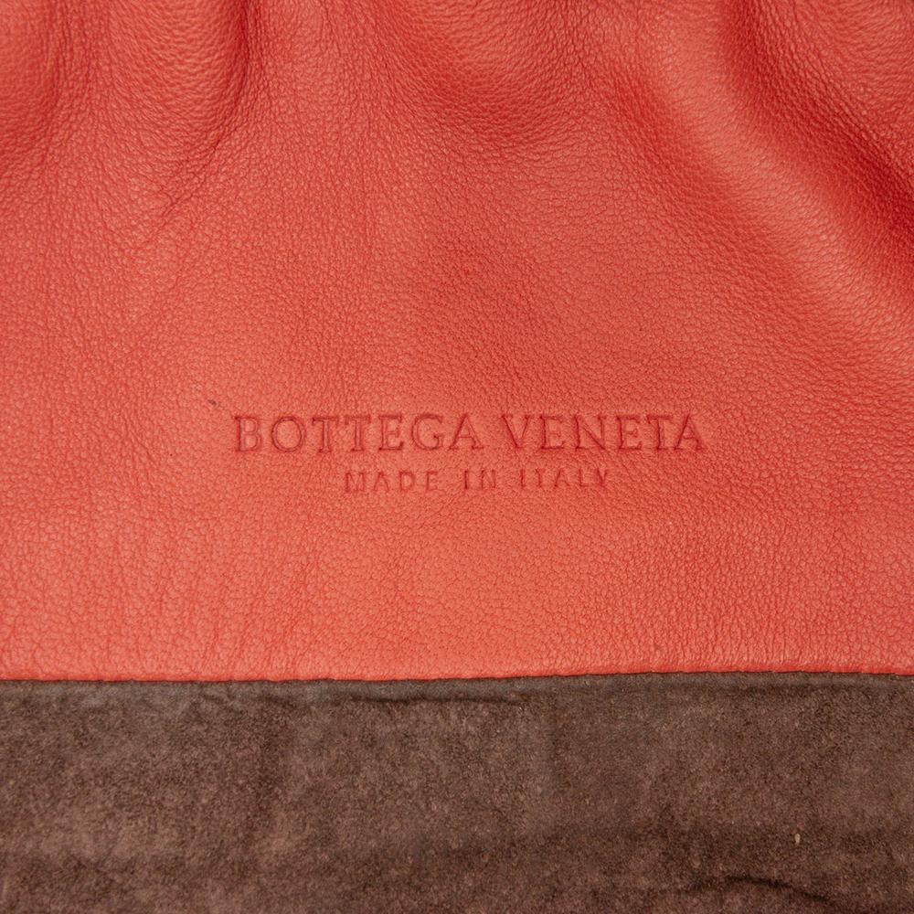 Orange Leather Bottega Veneta Crossbody Bag