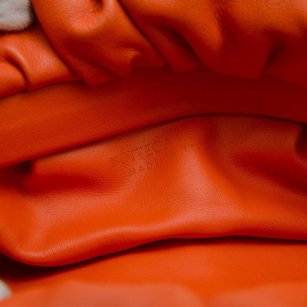 Orange Leather Bottega Veneta Pouches
