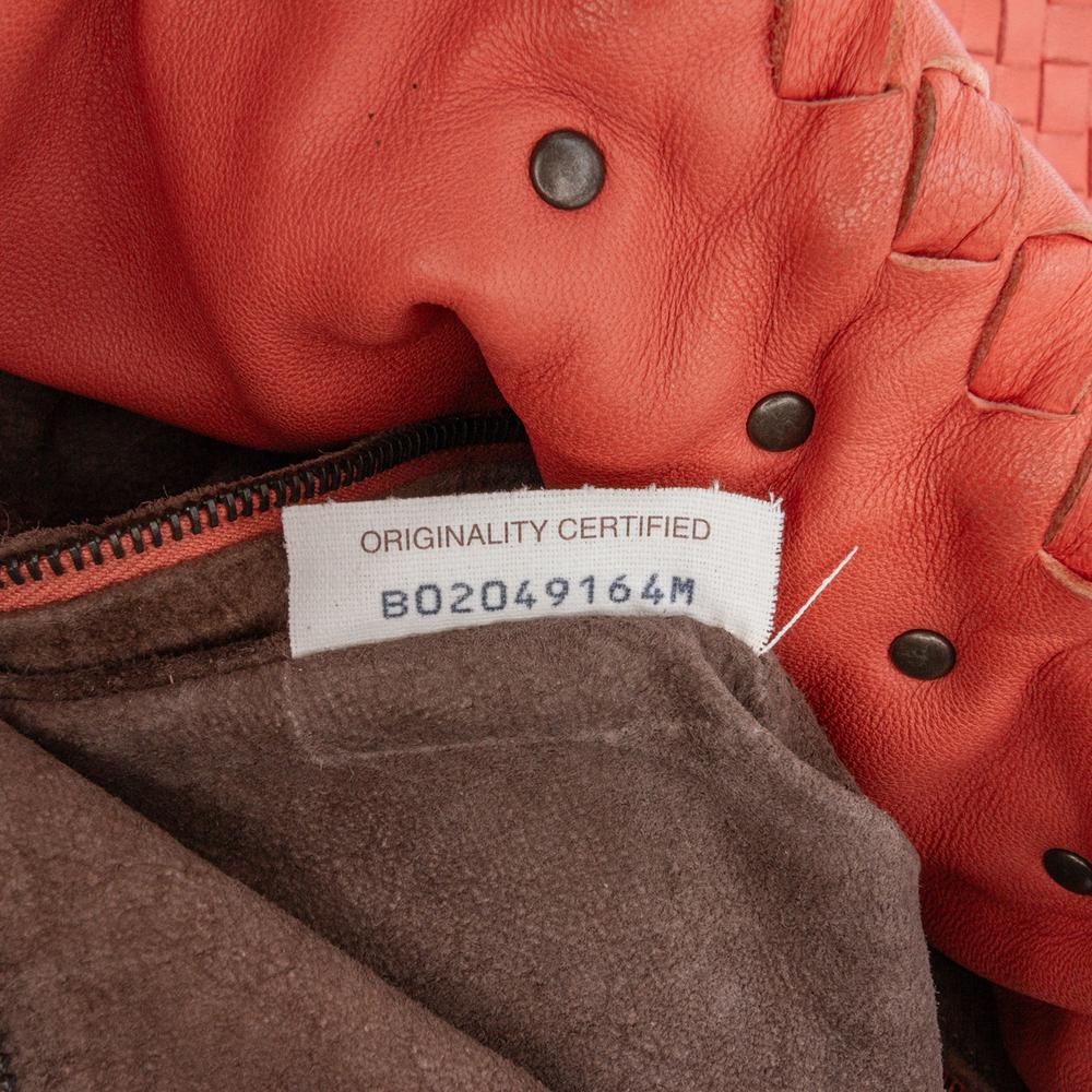 Orange Leather Bottega Veneta Crossbody Bag