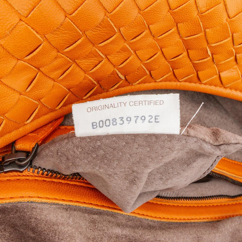 Orange Leather Bottega Veneta Shoulder Bag