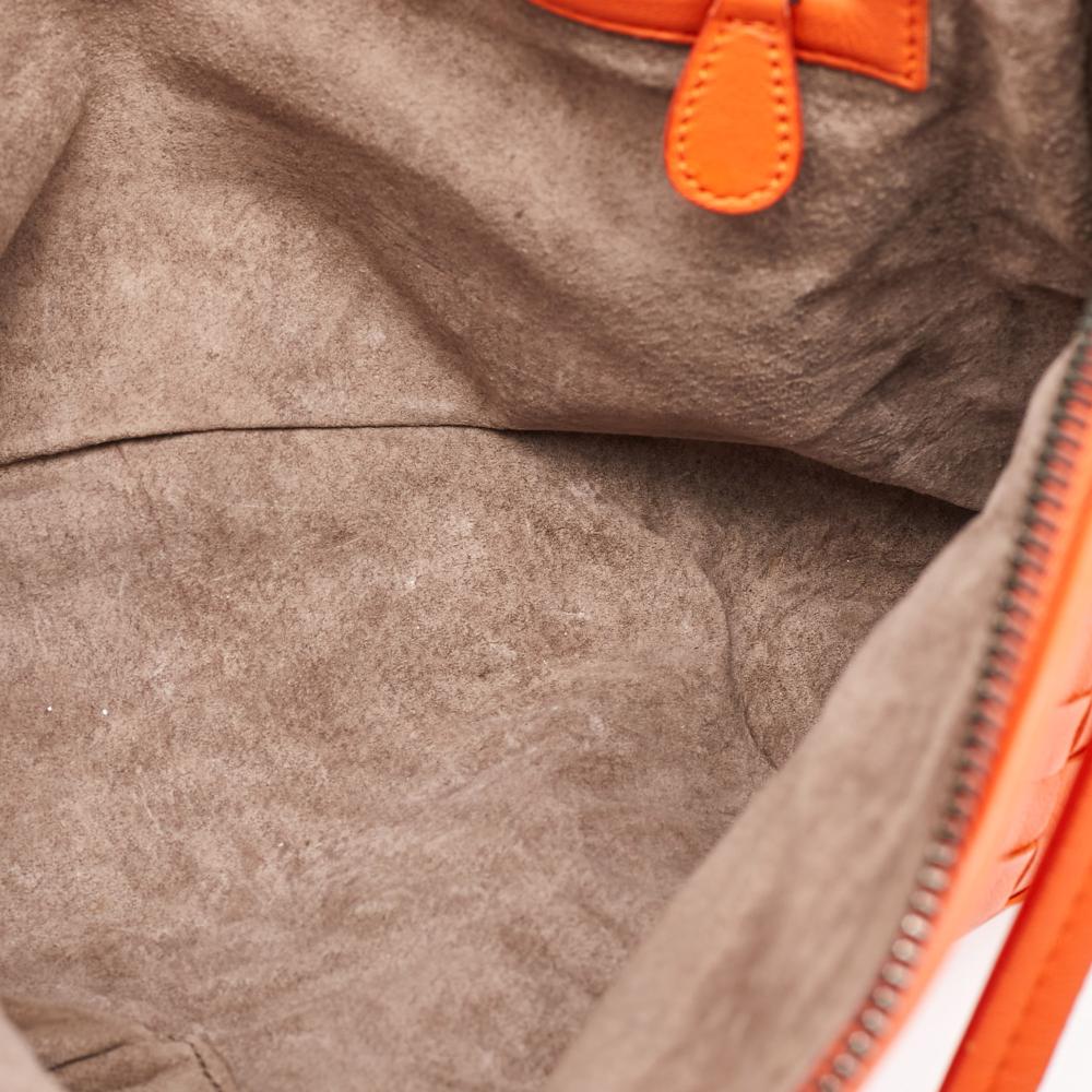 Orange Leather Bottega Veneta Crossbody Bag