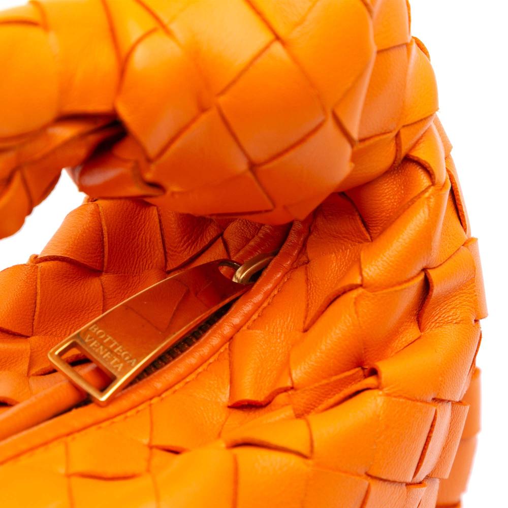 Orange Leather Bottega Veneta Mini Jodie