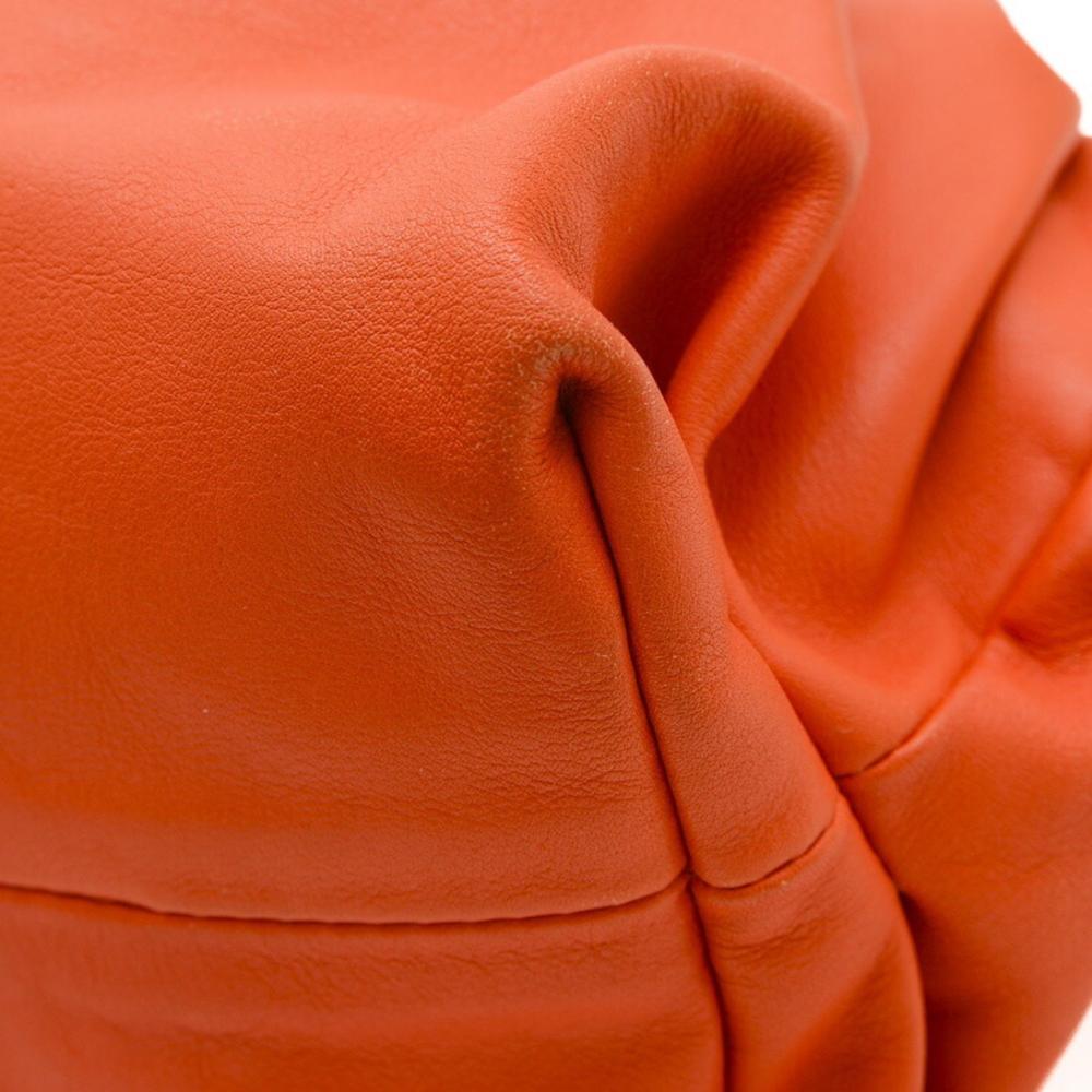 Orange Leather Bottega Veneta Pouches