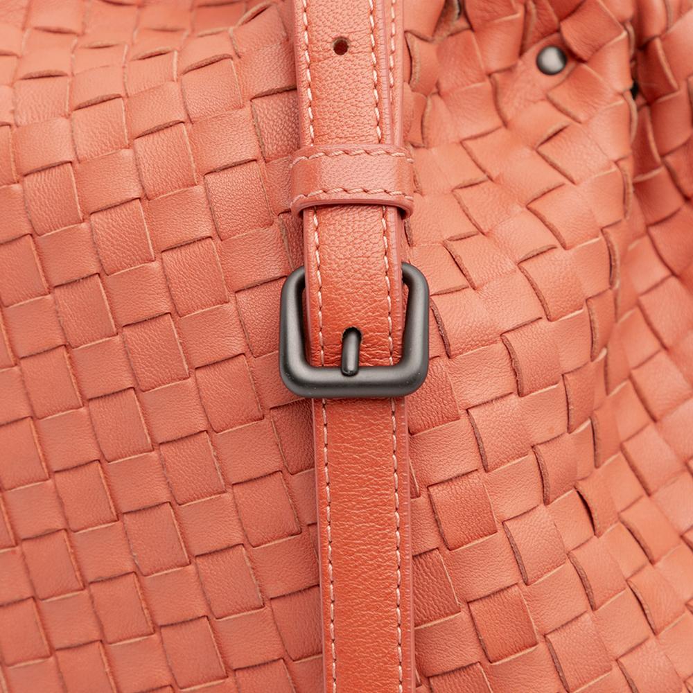 Orange Leather Bottega Veneta Crossbody Bag